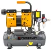 Olajmentes kompresszor 6 l, 8 bar, 150 l/perc, vízleválasztóval, PM-KBO-6T – Powermat (PM1282)