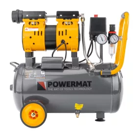   Olajmentes kompresszor 24 l, 8 bar, 220 l/perc, vízleválasztóval, PM-KBO-24T – Powermat (PM1283)