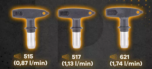 Airless festékszóró gép 1500 W, 225 bar, 4 l/perc, 15 m tömlővel, PM-PDM-1500MN – Powermat (PM1295)