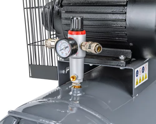 Olajkenésű kompresszor 100 l, 8 bar, 650 l/perc, 3 kW, 230 V, PM-KO-100T-230V – Powermat (PM1303)