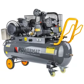   Olajkenésű kompresszor 100 l, 8 bar, 650 l/perc, 3 kW, 400 V, PM-KO-100T-400V – Powermat (PM1304)