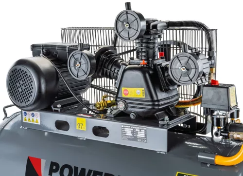 Olajkenésű kompresszor 150 l, 8 bar, 650 l/perc, 3 kW, 230 V, PM-KO-150T-230V – Powermat (PM1305)
