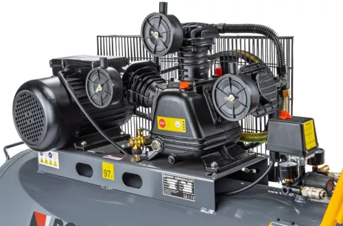 Olajkenésű kompresszor 200 l, 8 bar, 650 l/perc, 3 kW, 230 V, PM-KO-200T-230V – Powermat (PM1307)