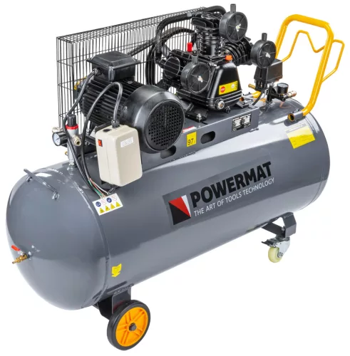 Olajkenésű kompresszor 200 l, 8 bar, 650 l/perc, 3 kW, 400 V, PM-KO-200T-400V – Powermat (PM1308)