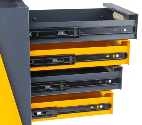 Hegesztőkocsi 4 fiókkal, palacktartóval, 100 kg teherbírás, PM-WSP-100T1 – Powermat (PM1315)