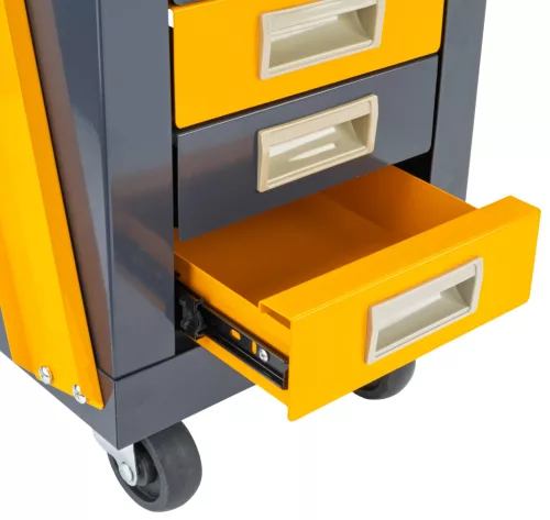 Hegesztőkocsi 4 fiókkal, palacktartóval, 100 kg teherbírás, PM-WSP-100T1 – Powermat (PM1315)