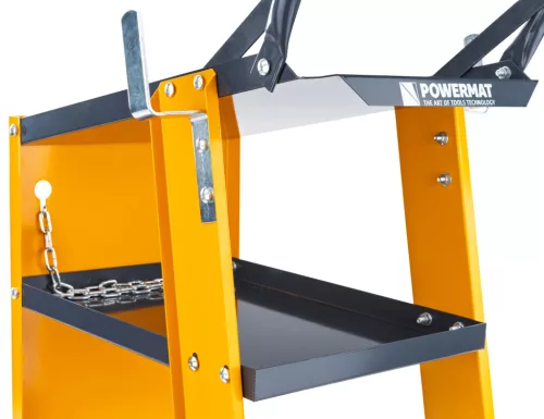 Hegesztőkocsi 3 polccal, palacktartóval, 100 kg teherbírás, PM-WSP-100T2 – Powermat (PM1316)