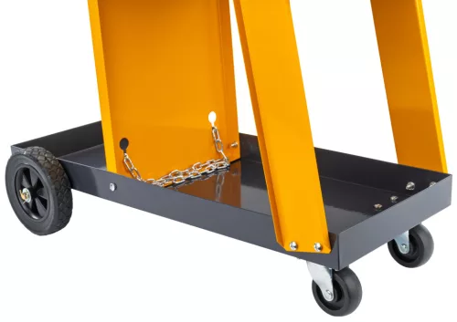Hegesztőkocsi 3 polccal, palacktartóval, 100 kg teherbírás, PM-WSP-100T2 – Powermat (PM1316)