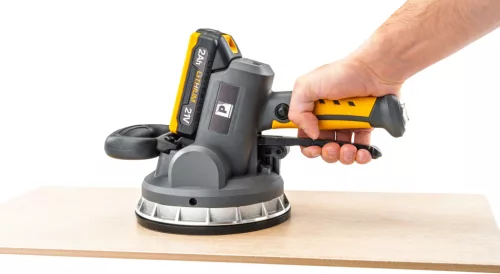 Akkus vibrációs csempefektető tapadókorong 180 mm, 21 V, 2 × 2 Ah, PM-APWDP-180T – Powermat (PM1317)