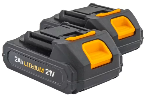 Akkus fűszegélynyíró kerekekkel, 21 V, 2 × 2 Ah, PM-PKA-2AHM – Powermat (PM1328)