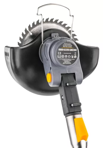 Akkus fűszegélynyíró kerekekkel, 21 V, 2 × 4 Ah, PM-PKA-4AHM – Powermat (PM1329)