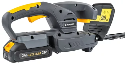 Akkus sövényvágó 41 cm, 21 V, 2 × 2 Ah, PM-NA-2AHM – Powermat (PM1332)
