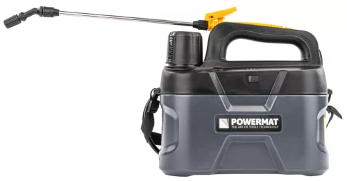 Akkumulátoros permetező 5 l, Li-Ion 2,5 Ah, USB-C töltés, 2,5 bar, PM-OA-5KA – Powermat (PM1339)