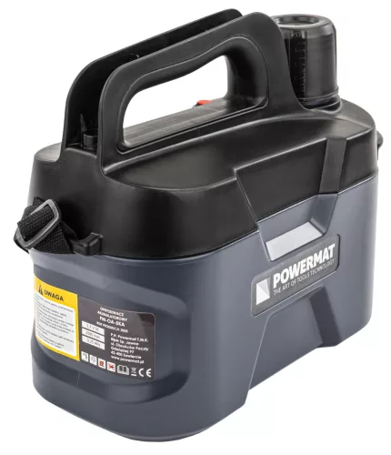 Akkumulátoros permetező 5 l, Li-Ion 2,5 Ah, USB-C töltés, 2,5 bar, PM-OA-5KA – Powermat (PM1339)