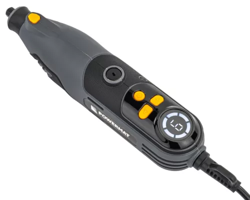 Mini egyenes csiszoló 200 W, 230 V, LCD kijelzővel és tartozékkészlettel, PM-MST-200T – Powermat (PM1356)