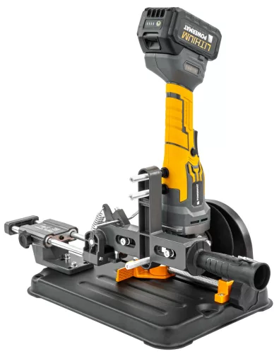 Vágóállvány sarokcsiszolóhoz, 125 mm-es tárcsához, 0–45°, PM-SDSP-330T – Powermat (PM1358)