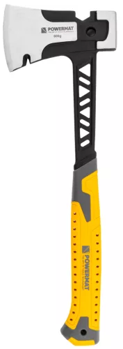 Ácsfejsze 600 g-os fejjel, kalapáccsal és 17 mm-es kulccsal, PM-AX-600-910T – Powermat (PM1361)