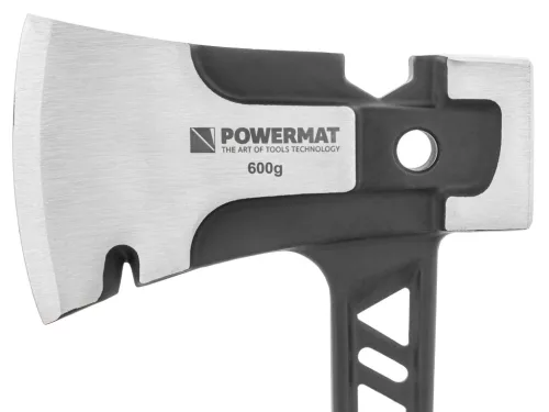 Ácsfejsze 600 g-os fejjel, kalapáccsal és 17 mm-es kulccsal, PM-AX-600-910T – Powermat (PM1361)