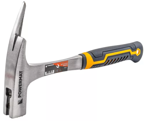 Ácskalapács 600 g fejjel, 325 mm, mágneses szegtartóval, PM-MLT-600-960T – Powermat (PM1365)