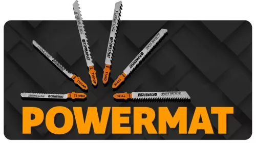 Szúrófűrészlap készlet fához, 10 db, T-befogás, HCS, PM-ZBDW-10T – Powermat (PM1372)