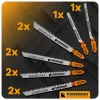 Szúrófűrészlap készlet fához, 10 db, T-befogás, HCS, PM-ZBDW-10T – Powermat (PM1372)