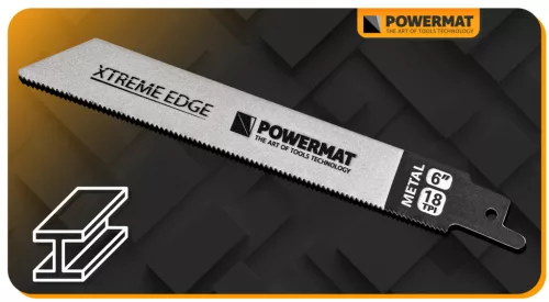 Orrfűrészlap készlet fához és fémhez, 10 db, 6 és 8 col, univerzális befogás, PM-ZBDP-10T – Powermat (PM1373)