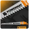 Orrfűrészlap készlet fához és fémhez, 10 db, 6 és 8 col, univerzális befogás, PM-ZBDP-10T – Powermat (PM1373)