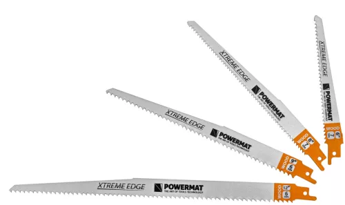 Orrfűrészlap készlet fához és fémhez, 28 db, 4–12 col, univerzális befogás, PM-ZBDP-28T – Powermat (PM1374)