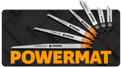 Orrfűrészlap készlet fához és fémhez, 28 db, 4–12 col, univerzális befogás, PM-ZBDP-28T – Powermat (PM1374)