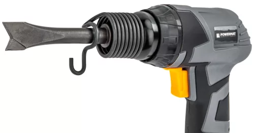 Pneumatikus vésőkalapács 4500 ütés/perc, 10 mm-es befogással, 4 vésővel, PM-MLP-10T – Powermat (PM1377)