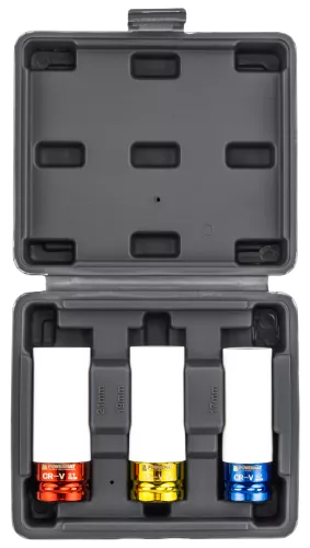 Gépi dugókulcs készlet 1/2 col, 3 db (17, 19, 21 mm), alufelnihez, PM-ZNU-1721T – Powermat (PM1378)