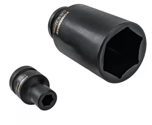 Gépi dugókulcsfej készlet 1/2", 35 részes, 8–32 mm, rövid 38 mm és hosszú 78 mm, CrV, PM-ZNU-832T – Powermat (PM1380)