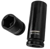 Gépi dugókulcsfej készlet 1/2", 35 részes, 8–32 mm, rövid 38 mm és hosszú 78 mm, CrV, PM-ZNU-832T – Powermat (PM1380)