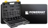 Gépi dugókulcsfej készlet 1/2", 20 részes, 10–38 mm, hosszú 78 mm, CrV, kofferben, PM-ZNU-1038T – Powermat (PM1382)