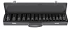 Gépi dugókulcsfej készlet 1/2", 15 részes, 10–30 mm, hosszú 78 mm, CrV, fém kofferben, PM-ZNU-1032T – Powermat (PM1383)