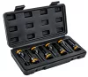 Gépi dugókulcsfej készlet bordás (spline) profillal 1/2", 8 db, M5–M18, 78 mm, Cr-Mo, PM-ZNU-518T – Powermat (PM1384)
