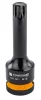 Gépi dugókulcsfej készlet bordás (spline) profillal 1/2", 8 db, M5–M18, 78 mm, Cr-Mo, PM-ZNU-518T – Powermat (PM1384)