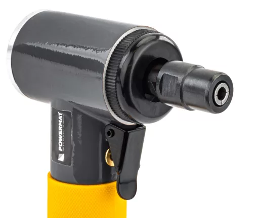 Pneumatikus egyenes csiszoló 16 000 ford./perc, 3/6 mm-es befogóval, tartozékokkal, PM-SPMP-90T – Powermat (PM1388)
