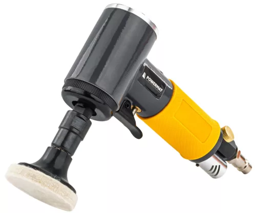 Pneumatikus egyenes csiszoló 16 000 ford./perc, 3/6 mm-es befogóval, tartozékokkal, PM-SPMP-90T – Powermat (PM1388)