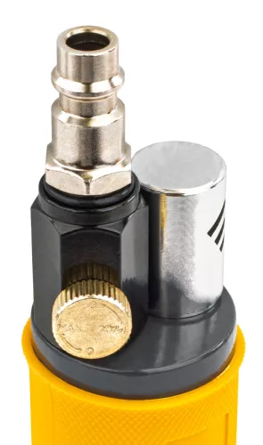 Pneumatikus egyenes csiszoló 16 000 ford./perc, 3/6 mm-es befogóval, tartozékokkal, PM-SPMP-90T – Powermat (PM1388)