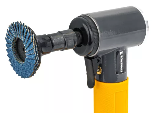 Pneumatikus egyenes csiszoló 16 000 ford./perc, 3/6 mm-es befogóval, tartozékokkal, PM-SPMP-90T – Powermat (PM1388)
