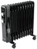 Olajradiátor 2500 W, 11 bordás, termosztáttal és kerekekkel, PM-GOL-3000D – Powermat (PM1399)
