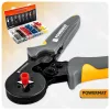 Érvéghüvely krimpelő fogó 0,25–10 mm², 175 mm + 1200 db hüvely, PM-ZDTK-175T – Powermat (PM1408)