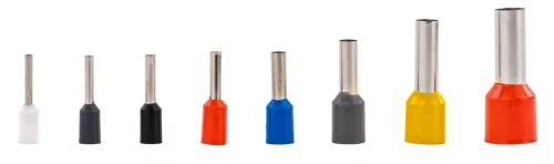 Érvéghüvely készlet, szigetelt, 1200 db, 0,5–10 mm², PM-TZDP-1200T – Powermat (PM1409)