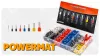 Érvéghüvely készlet, szigetelt, 1200 db, 0,5–10 mm², PM-TZDP-1200T – Powermat (PM1409)