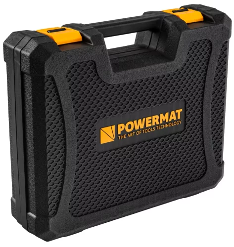 Akkus ütvecsavarozó 21 V, 550 Nm, 1/2", szénkefe nélküli, 2 × 3 Ah akkuval, PM-AKU-21V-3M – Powermat (PM1410)