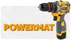 Akkus fúró-csavarozó, ütvefúró 16,8 V, 40 Nm, 2 × 1,5 Ah akkuval, kofferben, PM-WA-16.8V-1.5M – Powermat (PM1412)