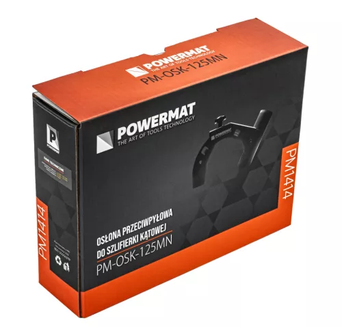 Porelszívó burkolat sarokcsiszolóhoz 115–125 mm, 35/38 mm csatlakozóval, PM-OSK-125MN – Powermat (PM1414)