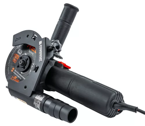 Porelszívó burkolat sarokcsiszolóhoz 115–125 mm, 35/38 mm csatlakozóval, PM-OSK-125MN – Powermat (PM1414)