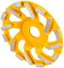 Gyémánt fazékkorong (csiszolótányér) betonhoz 125 mm, 6 mm-es szegmenssel, PM-DTG-1251T – Powermat (PM1417)